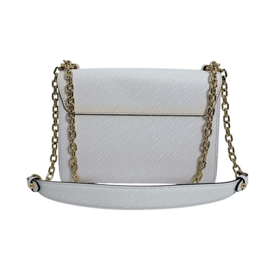 Louis Vuitton Twist 中型 Epi 皮革和白色單肩包 M55513 白色-2