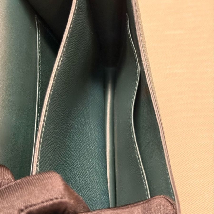 全新閑置品  HERMES 康康mini 19 松柏綠 D刻-5