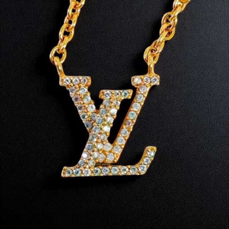 全新 LV ICONIC系列水晶萊茵石墜飾項鍊 M00596-1