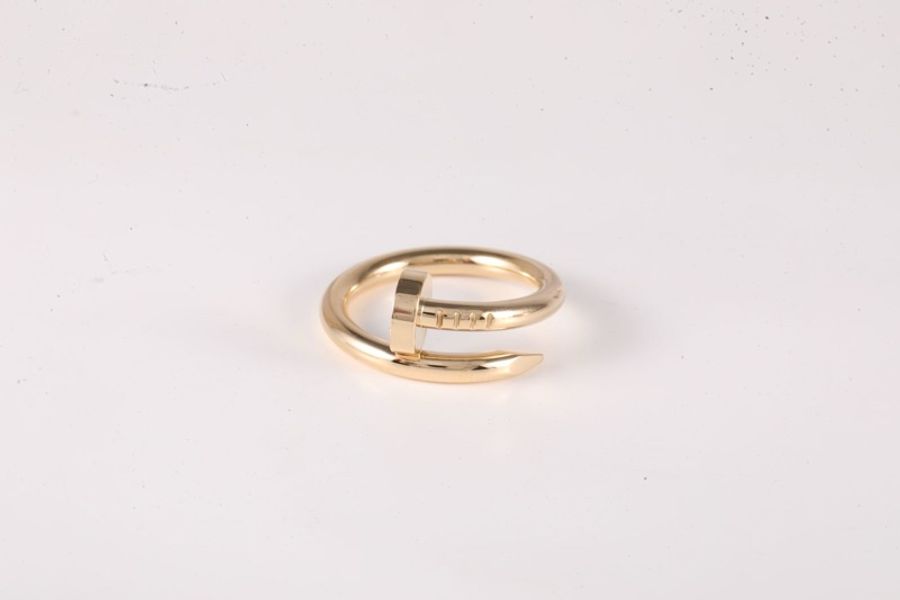 CARTIER(卡地亞) JUSTE UN CLOU 釘子戒指 18k 18K黃金 52 黃金-3