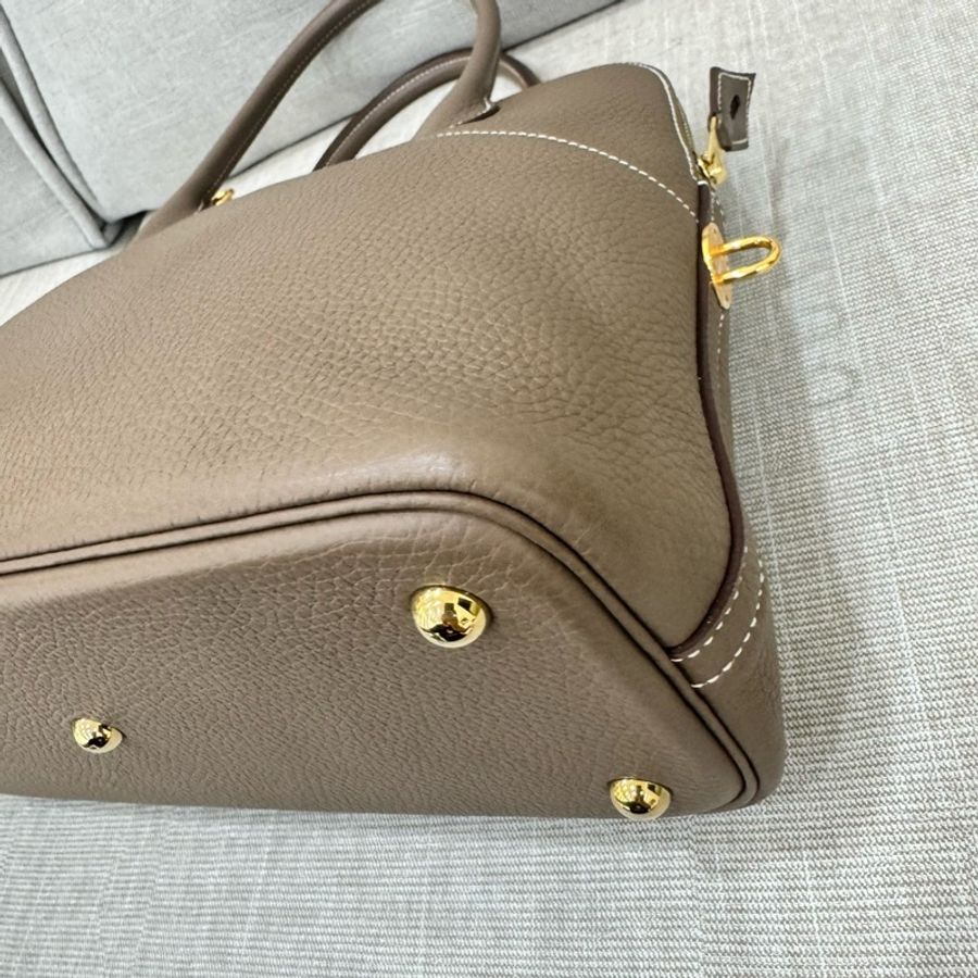 愛馬仕~Hermes Bolide 31大象灰金 D刻 TC皮-12
