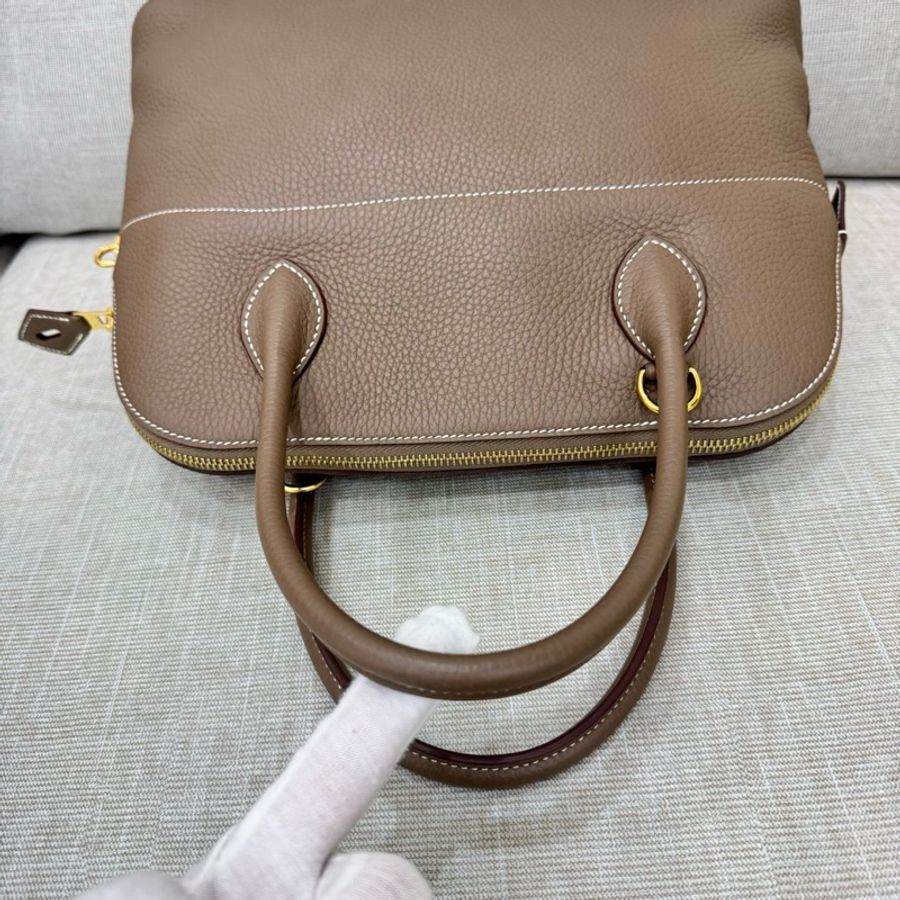 愛馬仕~Hermes Bolide 31大象灰金 D刻 TC皮-15