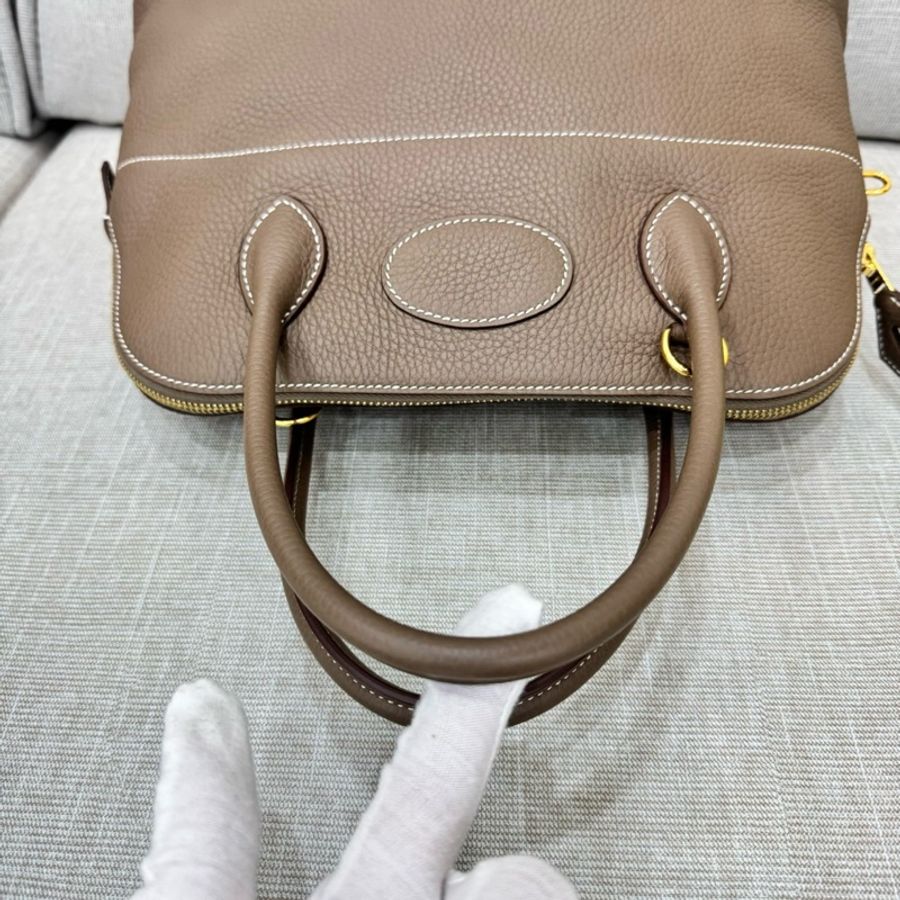 愛馬仕~Hermes Bolide 31大象灰金 D刻 TC皮-16