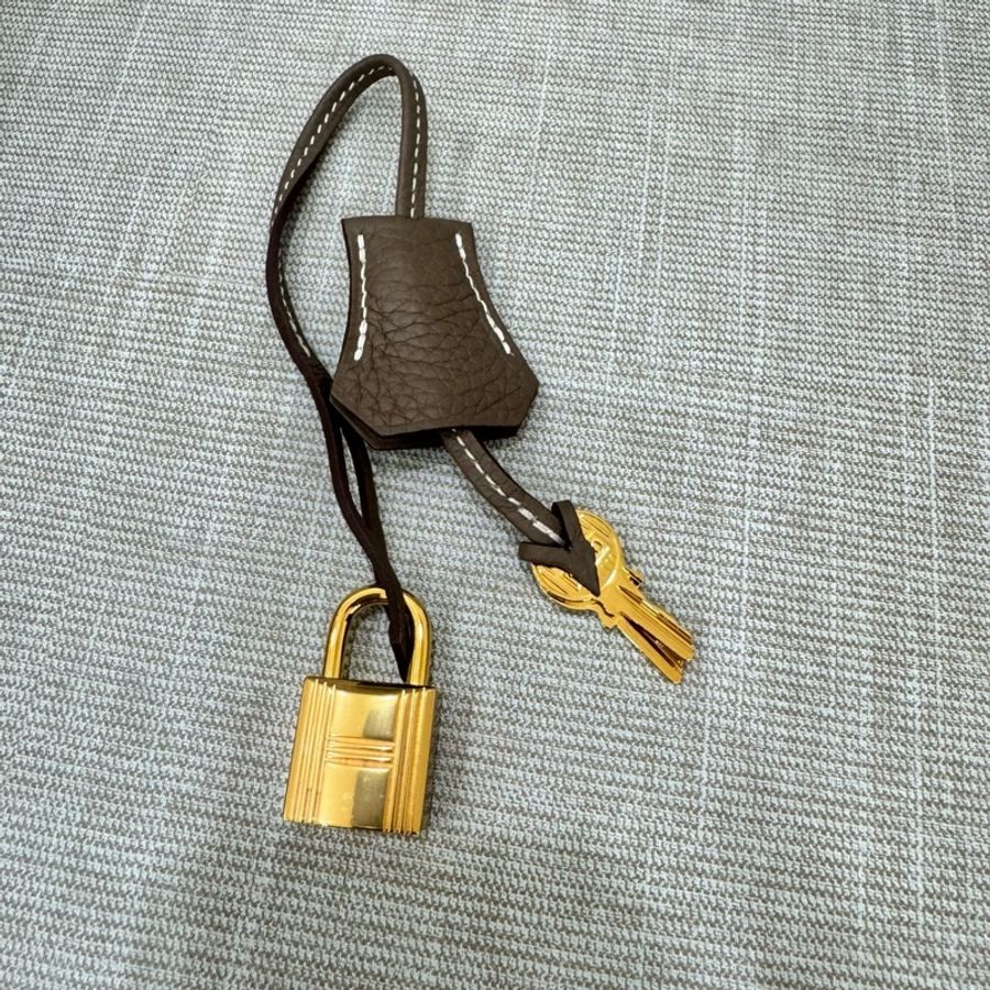 愛馬仕~Hermes Bolide 31大象灰金 D刻 TC皮-25