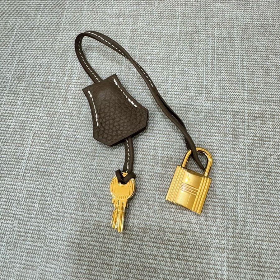 愛馬仕~Hermes Bolide 31大象灰金 D刻 TC皮-28