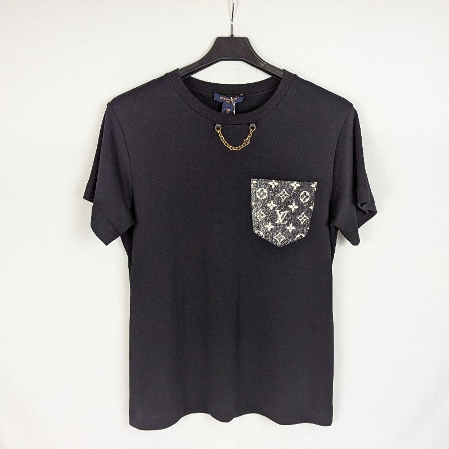 莉亞精品♡LV金鍊口袋logo短袖 尺碼S 全新品-0