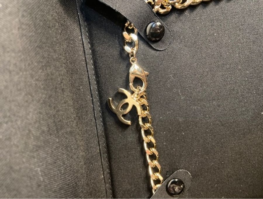 香奈兒Chanel choker 22S淡金色項鍊頸鏈誠可小議-5