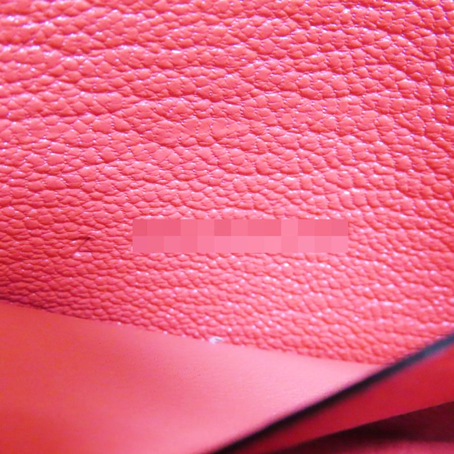 德州粉紅 Chevre Mysore皮革 Roulis Slim 短夾皮夾 Z刻銀扣 H082213CK0E-9