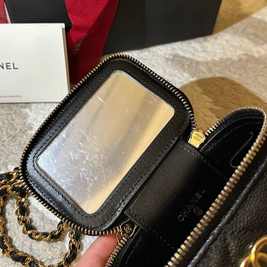 chanel 荔枝皮 小化妝包 撲克牌系列-13
