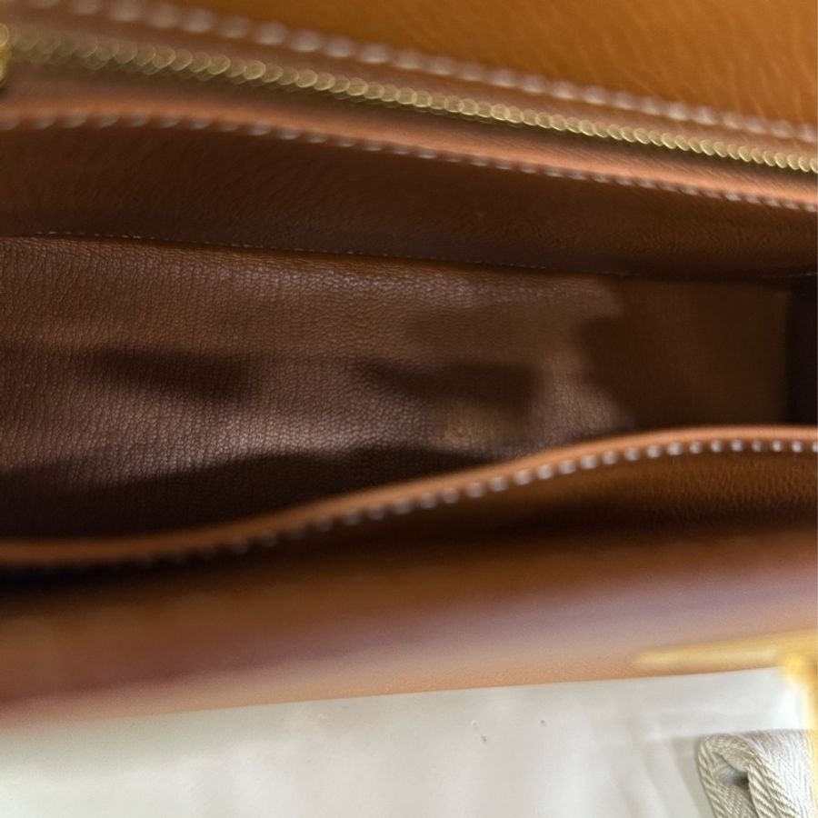Hermes kelly 25 金棕金扣 epsom皮 Y刻 2021年原購證 99新近閒置-8