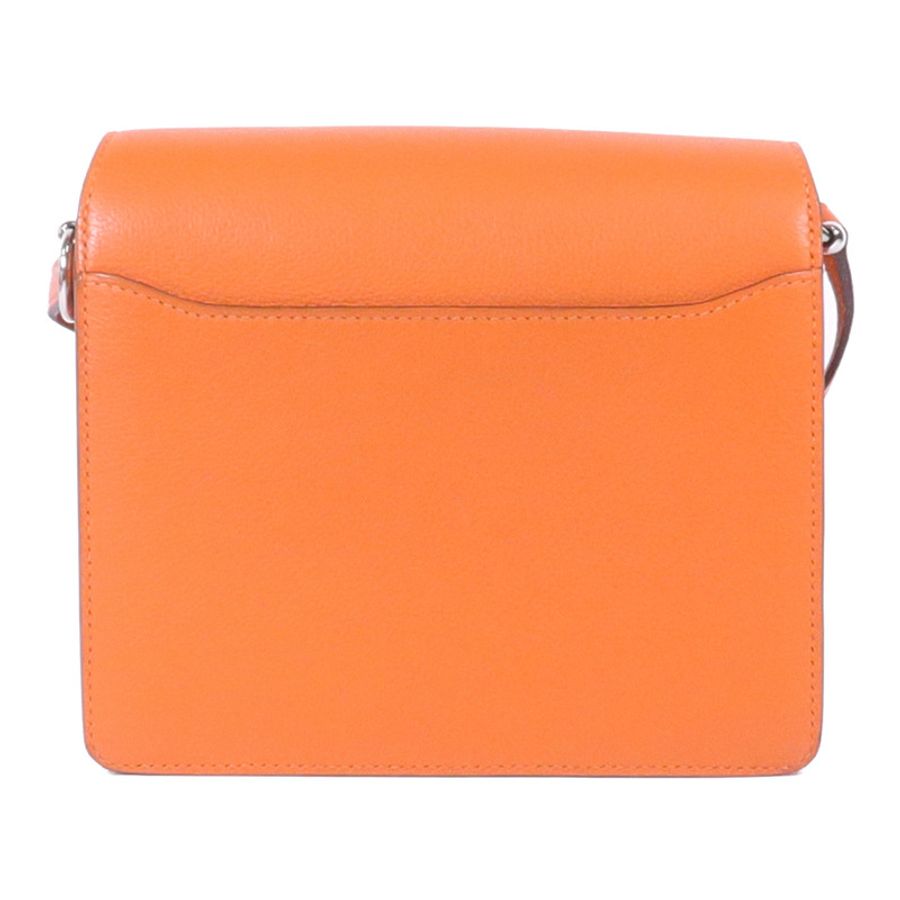 HERMES 【激減優惠】EverColour皮革Roulis Mini銀扣肩背袋Feu-1