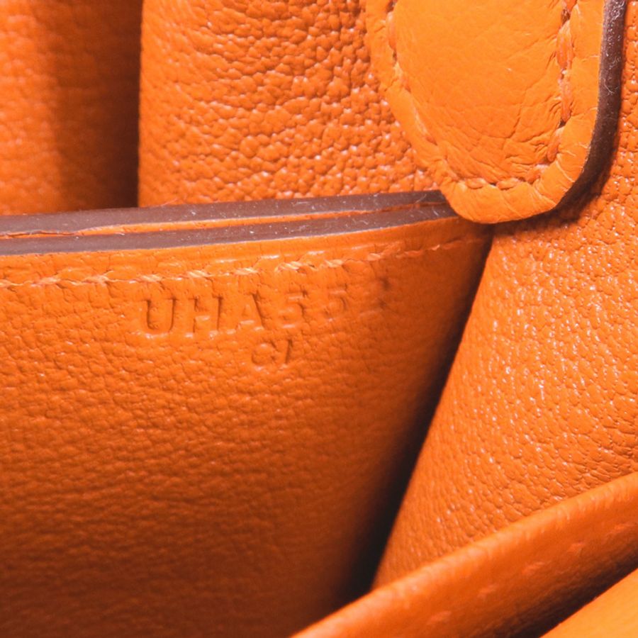 HERMES 【激減優惠】EverColour皮革Roulis Mini銀扣肩背袋Feu-6