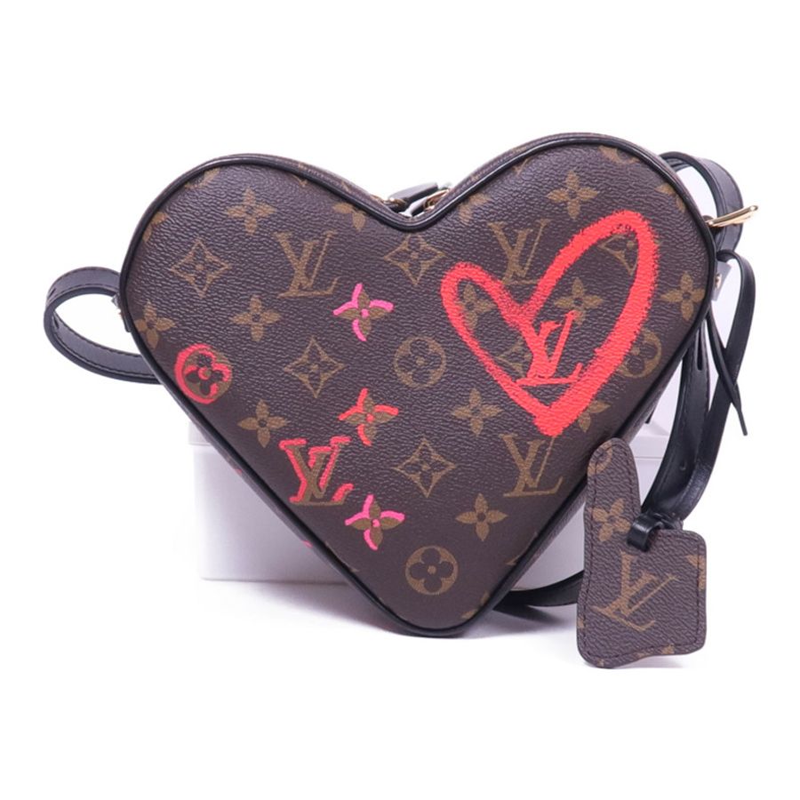 LOUIS VUITTON 【激減優惠】Monogram Sac Coeur Fall In Love金扣肩背袋棕色-1