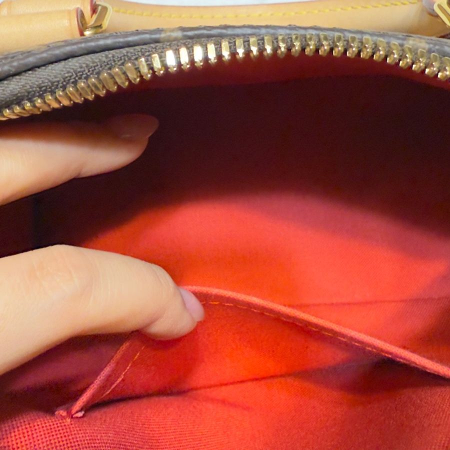 Louis Vuitton Speedy 20 奶茶肩帶 老花全配-15