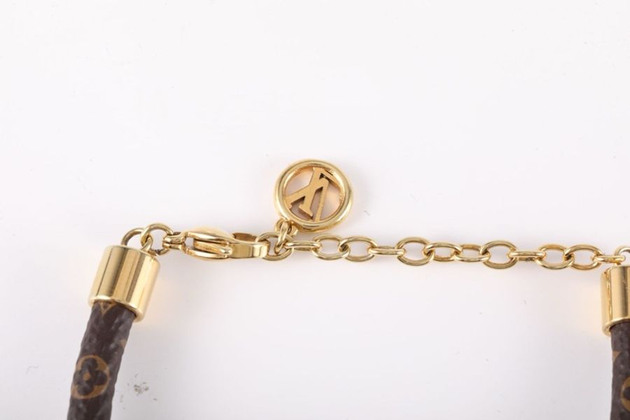 LOUIS VUITTON(路易威登) PVC 村上隆 合作款 LV 老花 櫻桃吊墜手鏈-4