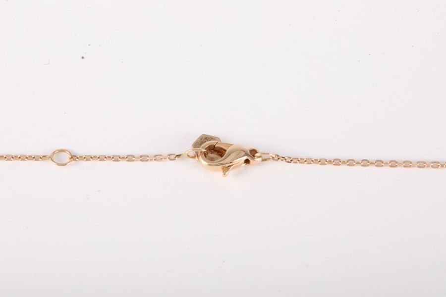 CHAUMET(尚美巴黎) 18K玫瑰金 鑽石 玫瑰金 Bee My Love 愛·巢 18K金 蜂巢 鑲鑽 項鏈 小號 18K/-4