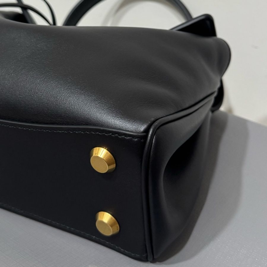 Balenciaga mini rodeo黑金手提斜背包-16