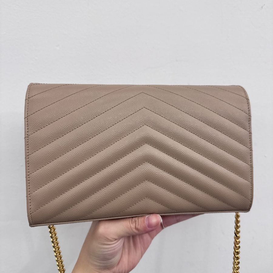 YSL 奶茶魚子醬信封WOC 近全新-2