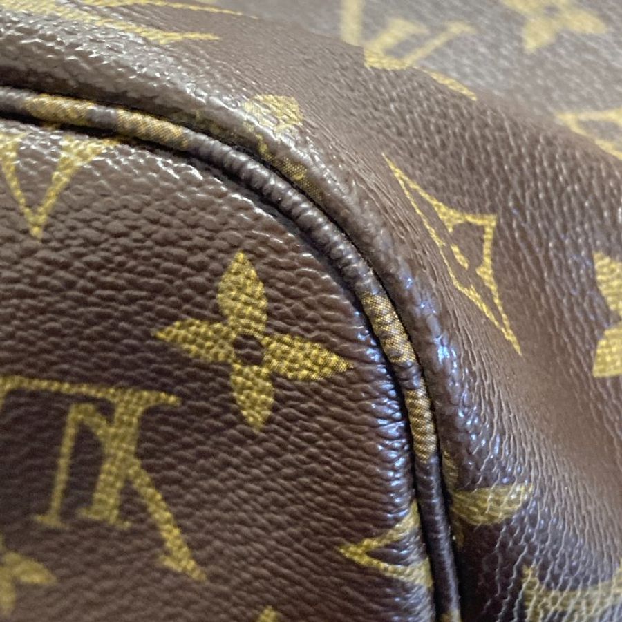LOUIS VUITTON 路易威登 M95560 Neverfull MM 村上隆 聯名 PVC帆布 托特包 棕色老花-10
