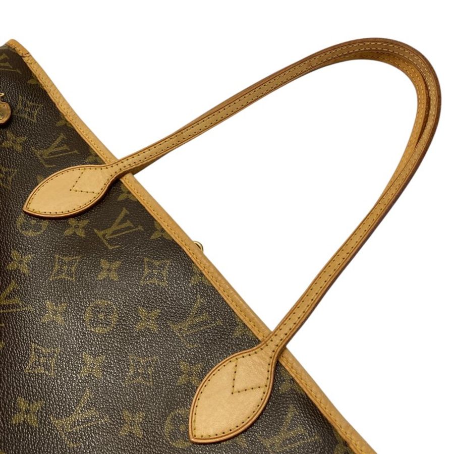 LOUIS VUITTON 路易威登 M95560 Neverfull MM 村上隆 聯名 PVC帆布 托特包 棕色老花-17