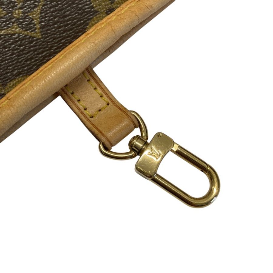 LOUIS VUITTON 路易威登 M95560 Neverfull MM 村上隆 聯名 PVC帆布 托特包 棕色老花-19