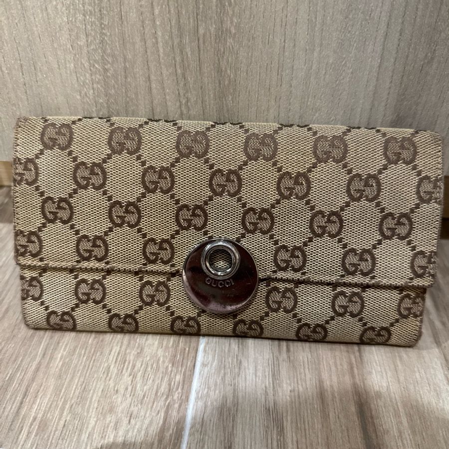 Gucci 老花長夾-2