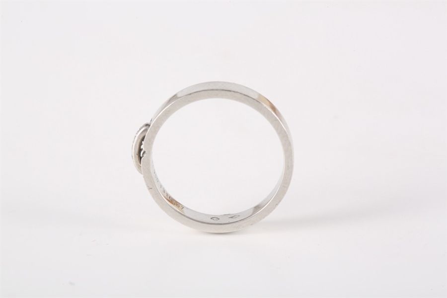 CHAUMET(尚美巴黎) 鑽石 pt950 Liens Evidence 一生緣 戒指 4mm 鑲鑽 49-2