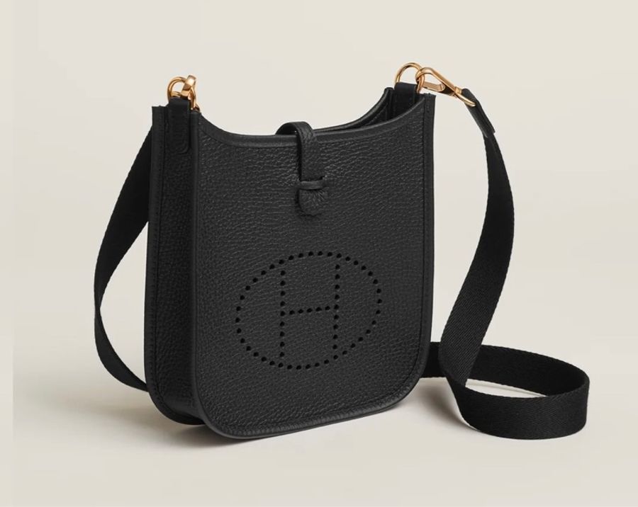 HERMES mini Lindy 2代黑金 全新全配 剛出專櫃K刻-5