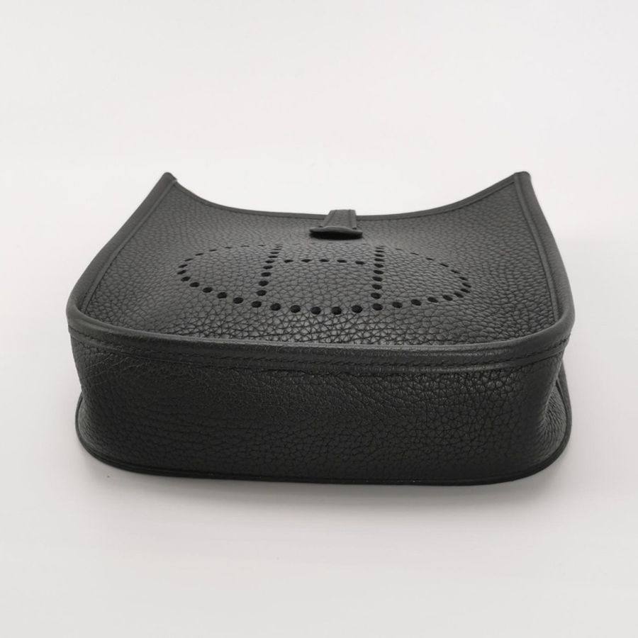 HERMES mini Lindy 2代黑金 全新全配 剛出專櫃K刻-16