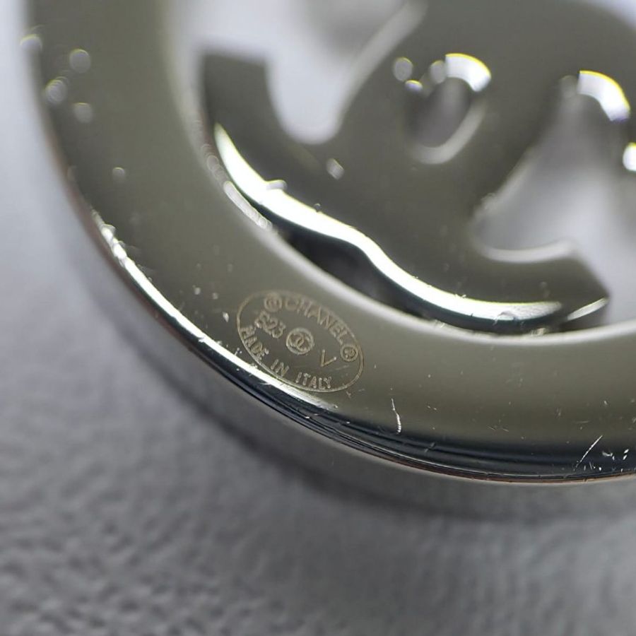 Chanel CC 耳環銀色-8