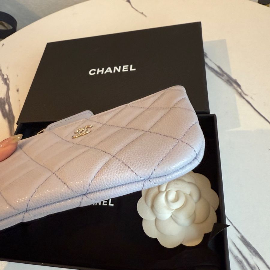 優雅淡紫色一字零錢包👛-4