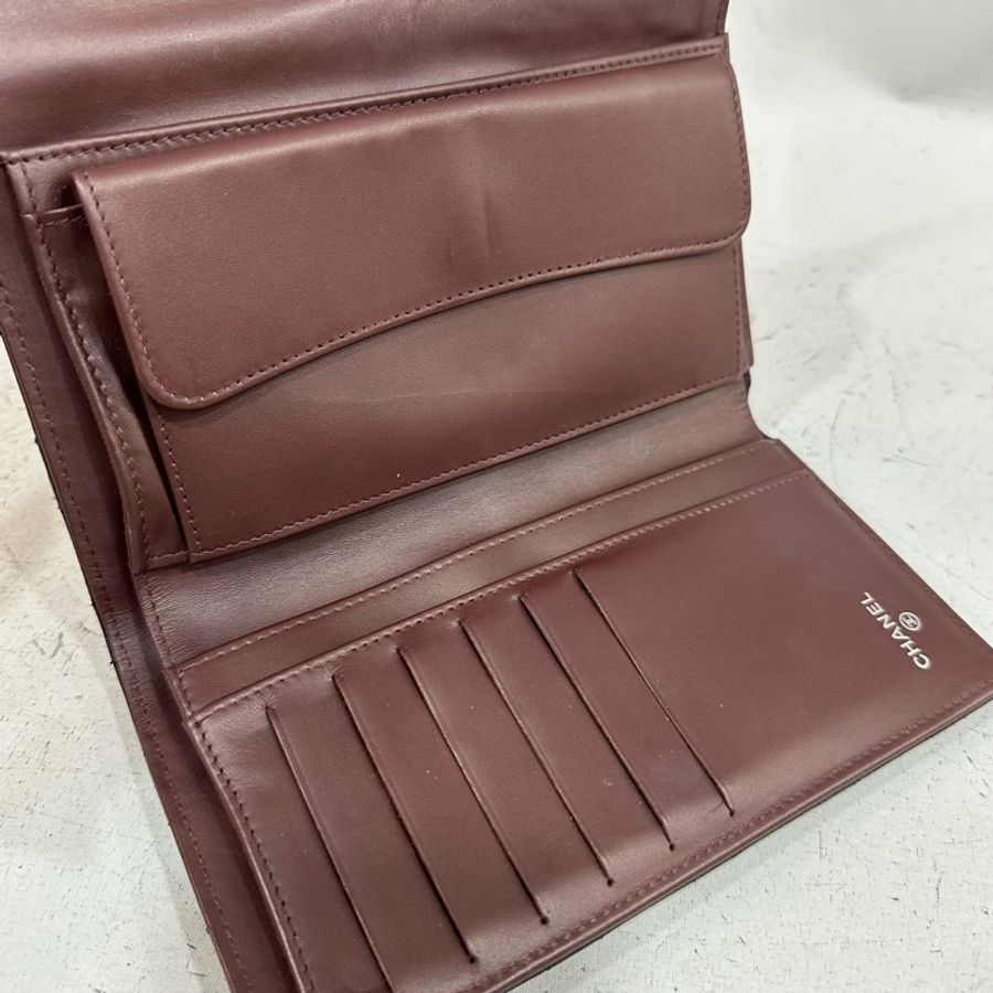 Chanel A31506 黑荔枝皮銀釦CF長夾-24