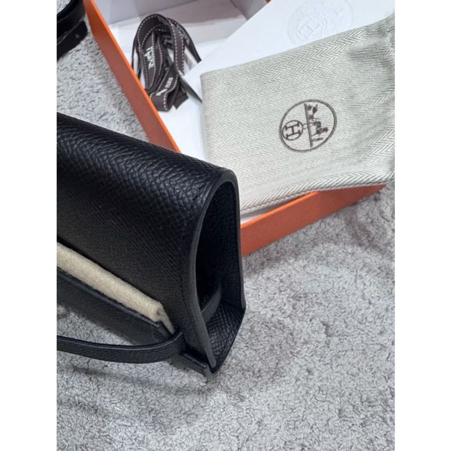 愛馬仕Hermes kelly to go Epsom皮 黑金色全配-7