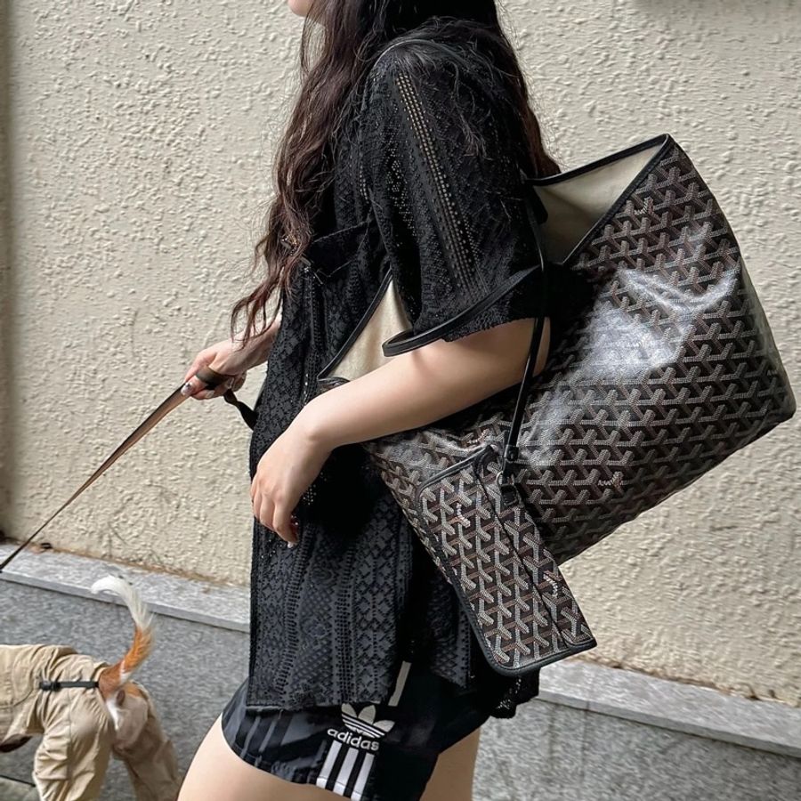 99新🈶️購證❤️ goyard #黑色 #棕色 #托特包 #tote-4