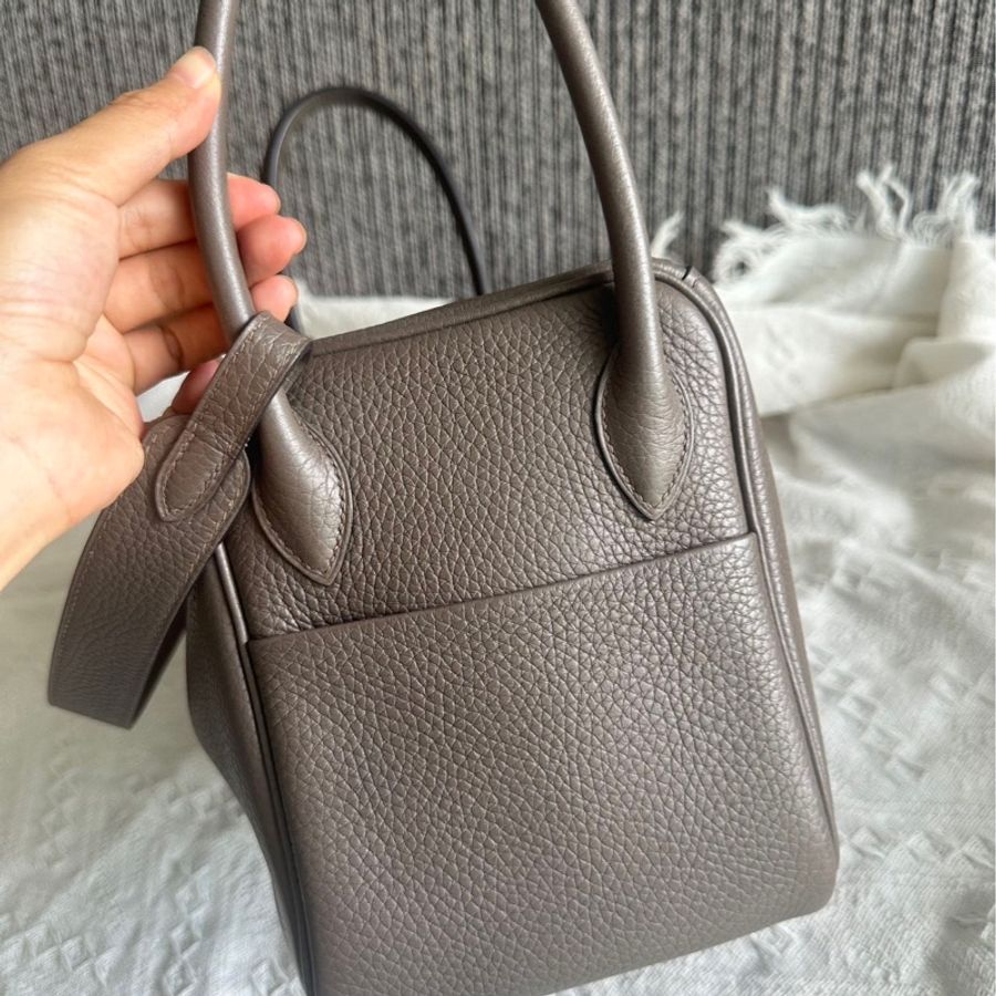 🌈Hermes🧡Lindy 26🧡錫器灰金扣🌟98新🌟TC皮🌟-7