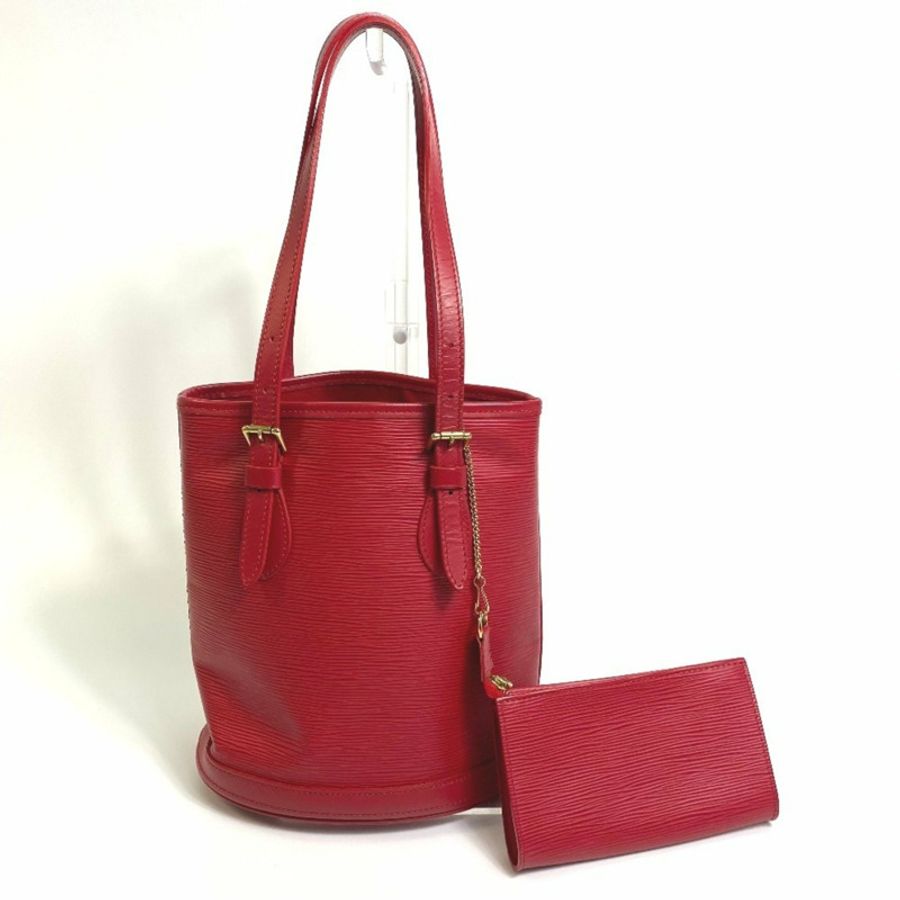 LOUIS VUITTON M5899E Epi Petite Bucket PM 水桶形皮革肩包,女士,胭脂紅-2