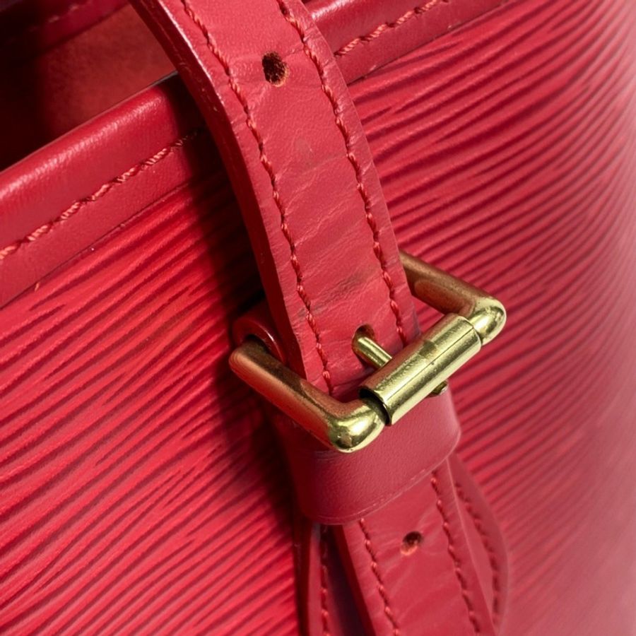 LOUIS VUITTON M5899E Epi Petite Bucket PM 水桶形皮革肩包,女士,胭脂紅-7