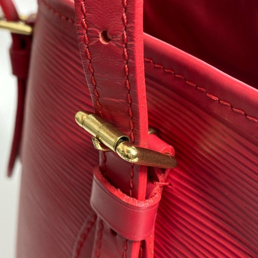 LOUIS VUITTON M5899E Epi Petite Bucket PM 水桶形皮革肩包,女士,胭脂紅-8