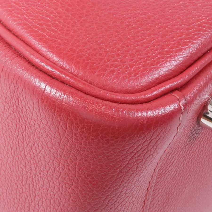 HERMES 【激減優惠】Clemence皮革Lindy 30銀扣肩背袋Rouge Casaque-6