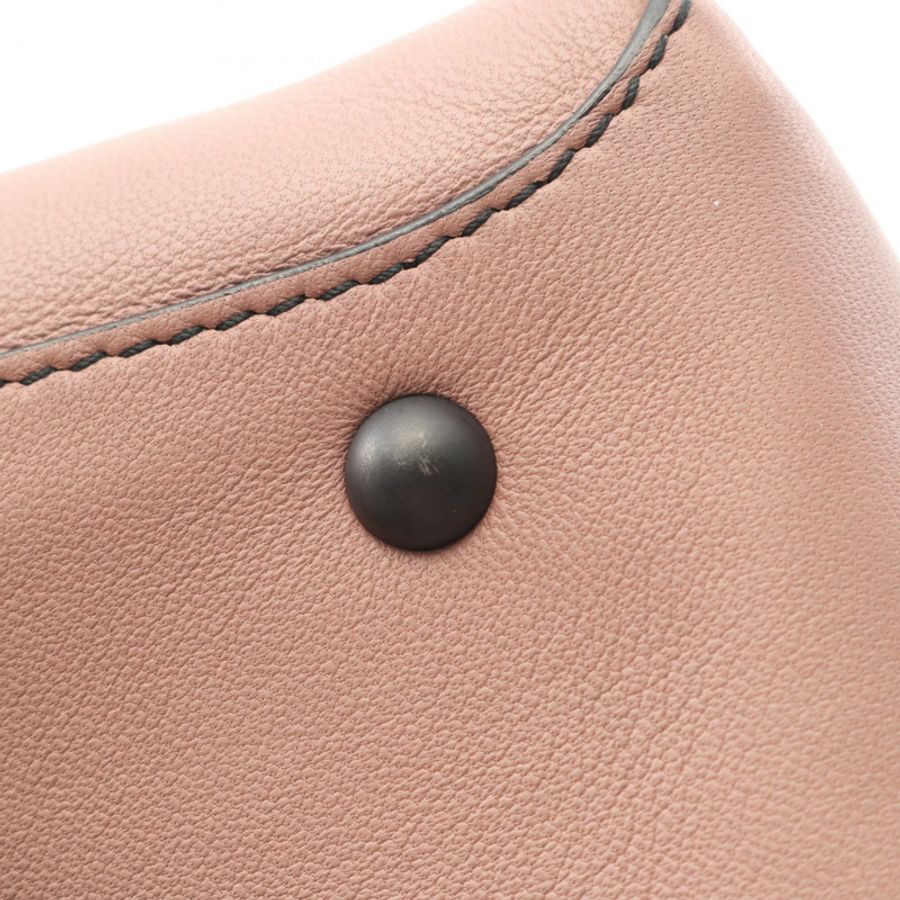 BOTTEGA VENETA 小號 Piazza 兩用肩背包,粉紅色波爾多紅皮革,二手-7