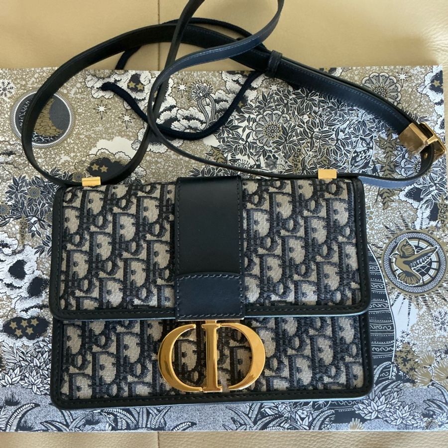 Dior /迪奧 老花蒙田30 單肩斜跨包 尺寸24*17*6-0