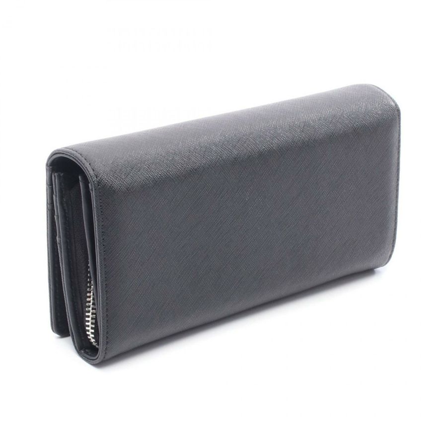 Vivienne Westwood 雙折長款皮夾 51060025L0040N402 Saffiano 黑色二手-1