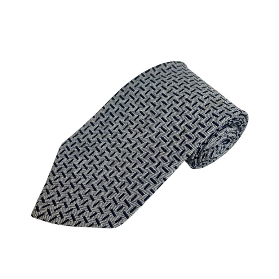 Giorgio Armani 藍色鎖鏈領帶(中古)-0
