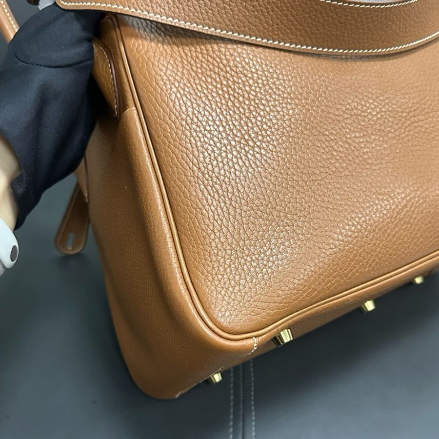 Hermes Lindy 30 金棕金扣-7
