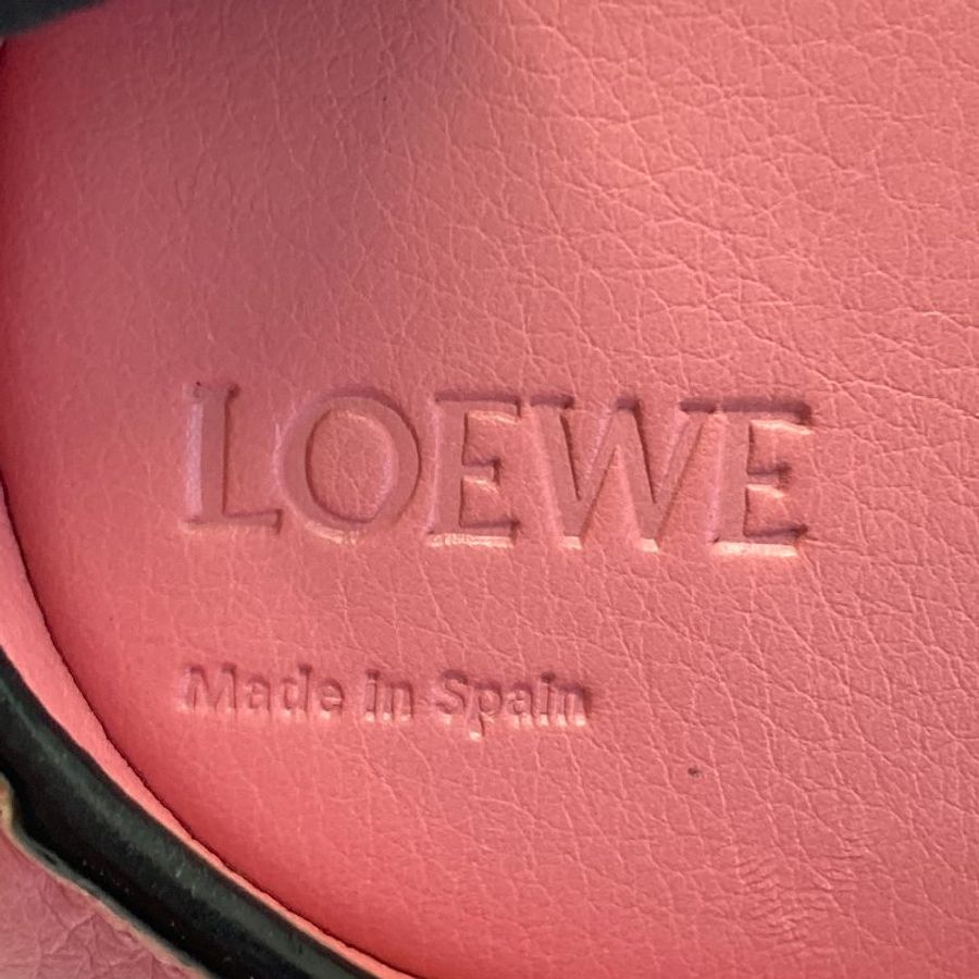 LOEWE 羅威 Elephant 牛皮 斜背包 粉色-14