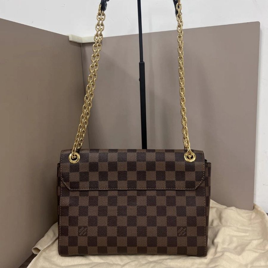 LV 棋盤格 vavin手提肩背斜背包 25*17*9.5 98新配件塵袋-5