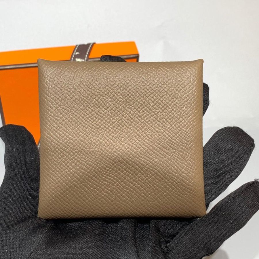 HERMES 愛馬仕  BASTIA COINSBAG 18 大象灰  零錢包/小錢包 /卡包-2