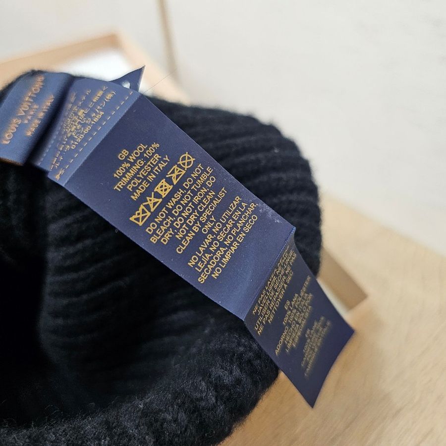 [提早準備福利❣️現省7000] LV HeadLine黑羊毛刺繡冷帽-9