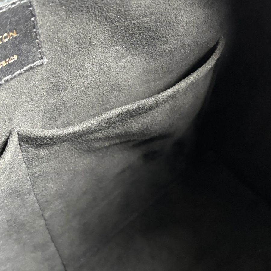 ::Louis Vuitton:: M43595 City Malle淺棕色花紋拼接黑色牛皮手提兩用包 斜背包-41
