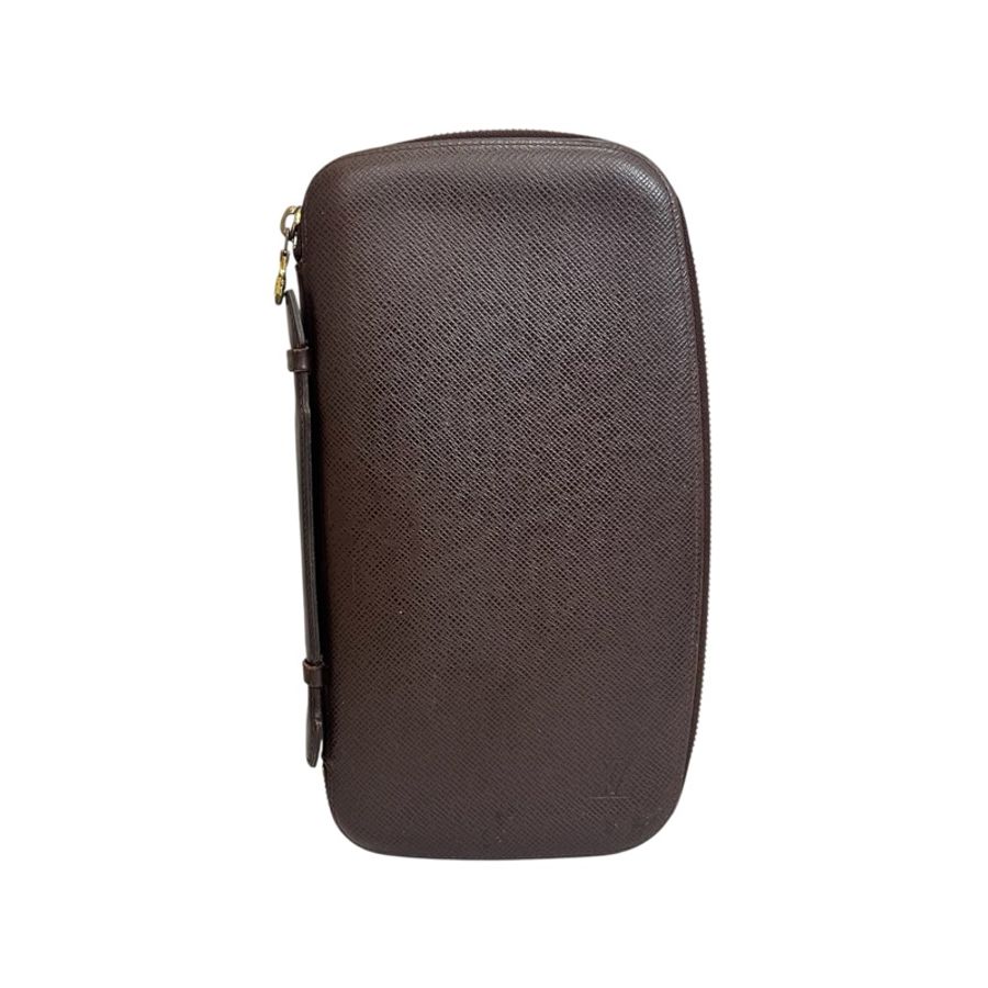 Louis Vuitton 皮革拉鍊手拿包-0